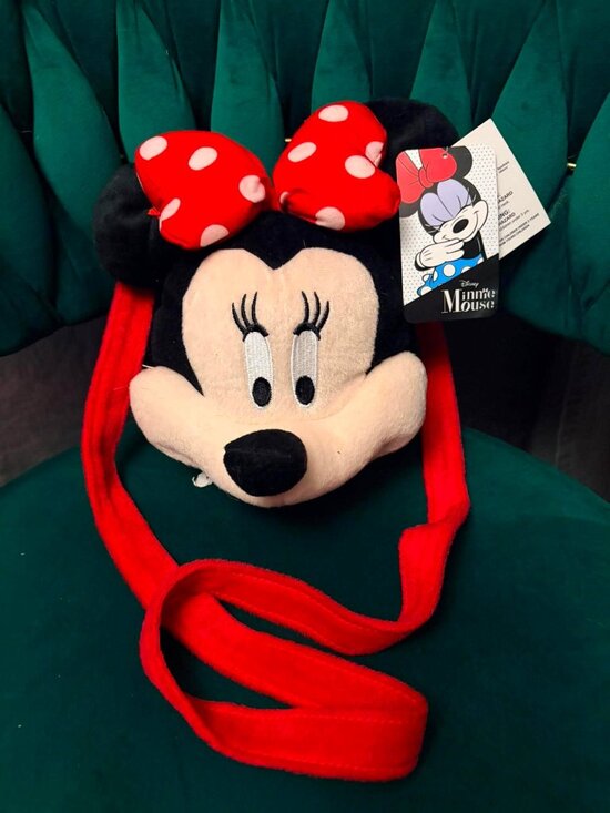 Disney Handbags - 🎀 Disney Parks Exclusive Minnie Mouse Plush Crossbody Bag – New With Tags 🎀